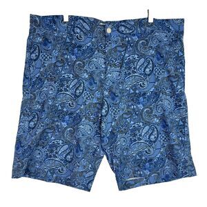 Robert Graham Mens Westford Golf Shorts Blue Paisley Sz 40 Beach to Bar NWT $138